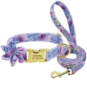 Flower Custom Dog Collar